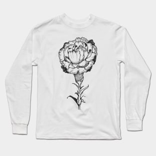 Doodle Flower Art Long Sleeve T-Shirt